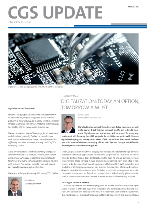 CGS Update March 2021